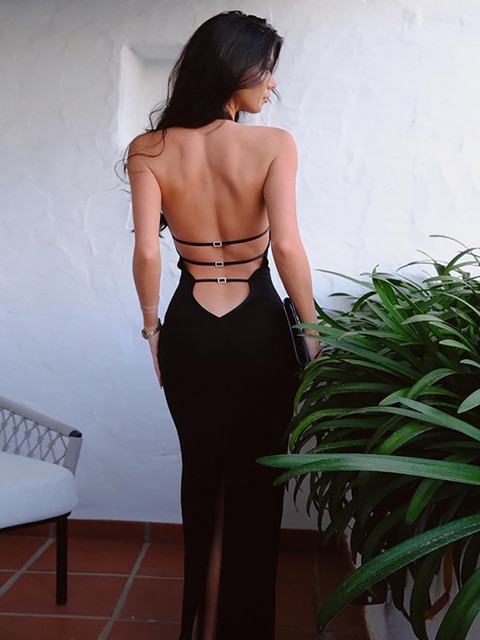 Summer 2022 Sexy party tops Backless Hollow Out Fitness Sleeveless